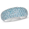 Thumbnail Image 0 of Previously Owned - Blue Topaz Pavé Band in Sterling Silver