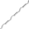 Thumbnail Image 1 of Previously Owned - Diamond Accent Triple Diamond Link Bracelet in 10K White Gold - 7.5"