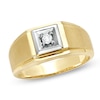 Thumbnail Image 0 of Previously Owned - Men's 1/10 CT. Diamond Solitaire Square Top Ring in 10K Gold