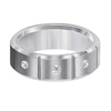 Thumbnail Image 2 of Previously Owned - Triton 1/10 CT. T.W. Diamond Comfort Fit Three Stone Tungsten Wedding Band