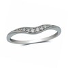Thumbnail Image 1 of Previously Owned - Diamond Accent Vintage-Style Contour Band in 14K White Gold