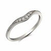 Thumbnail Image 2 of Previously Owned - Diamond Accent Vintage-Style Contour Band in 14K White Gold