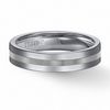 Thumbnail Image 1 of Previously Owned - Triton Men's 5.0mm Comfort Fit Tungsten Stripe Wedding Band