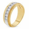 Thumbnail Image 2 of Previously Owned - 1 CT. T.W. Diamond Milgrain Band in 14K Two-Tone Gold
