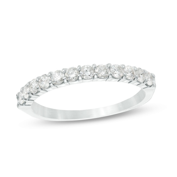 Previously Owned - 1/2 CT. T.w. Diamond Prong Band in 14K White Gold