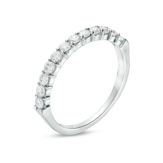 Previously Owned - 1/2 CT. T.w. Diamond Prong Band in 14K White Gold