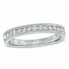 Thumbnail Image 1 of Previously Owned - 1/4 CT. T.W. Diamond Anniversary Milgrain Band in 14K White Gold