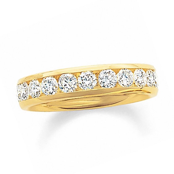 Previously Owned - 1 CT. T.w. Diamond Channel Band in 14K Gold