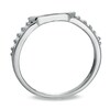 Thumbnail Image 2 of Previously Owned - Ladies' Diamond Accent Wedding Band in 14K White Gold