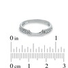 Thumbnail Image 3 of Previously Owned - Ladies' Diamond Accent Wedding Band in 14K White Gold