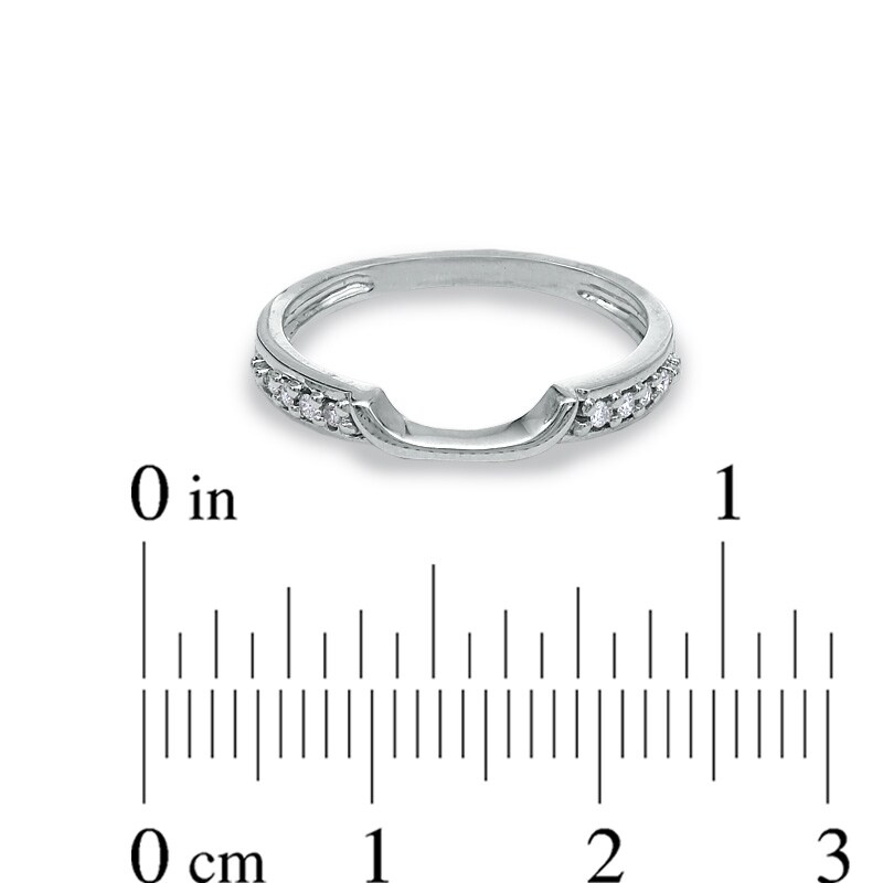 Main Image 3 of Previously Owned - Ladies' Diamond Accent Wedding Band in 14K White Gold
