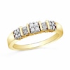 Thumbnail Image 1 of Previously Owned - 1/4 CT. T.W. Diamond Clover Band in 10K Gold
