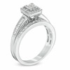 Thumbnail Image 2 of Previously Owned - 1/2 CT. T.W. Quad Princess-Cut Diamond Bridal Set in 10K White Gold