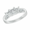 Thumbnail Image 3 of Previously Owned - 1-1/2 CT. T.W. Princess-Cut Diamond Past Present Future® Ring in 14K White Gold