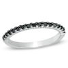 Thumbnail Image 1 of Previously Owned - 1/5 CT. T.W. Black Diamond Band in 10K White Gold