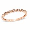 Thumbnail Image 1 of Previously Owned - 1/20 CT. T.W. Diamond Milgrain Anniversary Band in 10K Rose Gold