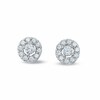 Thumbnail Image 1 of Previously Owned - 1/2 CT. T.W. Diamond Frame Stud Earrings in 10K White Gold