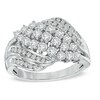 Thumbnail Image 1 of Previously Owned - 1 CT. T.W. Diamond Waterfall Ring in 10K White Gold