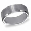 Thumbnail Image 1 of Previously Owned - Triton's 8.0mm Comfort Fit Beveled Edge Wedding Band in Tungsten