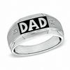 Thumbnail Image 0 of Previously Owned - Men's Diamond Accent "Dad" Ring in 10K White Gold