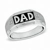 Thumbnail Image 1 of Previously Owned - Diamond Accent "Dad" Ring in 10K White Gold