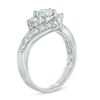 Thumbnail Image 2 of Previously Owned - 1 CT. T.W. Diamond Three Stone Bypass Slant Ring in 10K White Gold