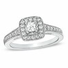 Thumbnail Image 1 of Previously Owned - 1/2 CT. T.W. Princess-Cut Diamond Frame Engagement Ring in 14K White Gold