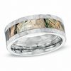 Thumbnail Image 1 of Previously Owned - 8.0mm Cobalt Comfort Fit Realtree AP® Camouflage Wedding Band