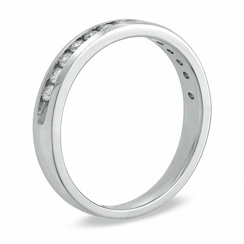 Main Image 2 of Previously Owned - 1/4 CT. T.W. Diamond Anniversary Band in 14K White Gold (I/SI2)