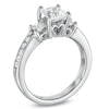 Thumbnail Image 2 of Previously Owned - 1-1/2 CT. T.W. Princess-Cut Diamond Past Present Future® Ring in 14K White Gold