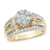 Thumbnail Image 0 of Previously Owned - 1-1/5 CT. T.W. Diamond Cluster Engagement Ring in 10K Gold