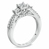 Thumbnail Image 2 of Previously Owned - 1 CT. T.W. Princess-Cut Diamond Three Stone Engagement Ring in 14K White Gold