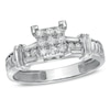 Thumbnail Image 1 of Previously Owned - 1/5 CT. T.W. Composite Princess-Cut Diamond Engagement Ring in 10K White Gold