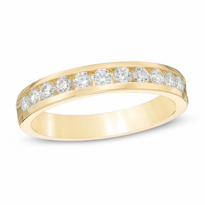 Previously Owned - 1/2 CT. T.W. Diamond Channel Band in 14K Gold