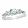 Thumbnail Image 1 of Previously Owned - 1 CT. T.W. Diamond Past Present Future® Engagement Ring in 14K White Gold