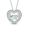 Thumbnail Image 1 of Previously Owned - 1/4 CT. T.W. Diamond Heart Pendant in 10K White Gold