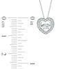 Thumbnail Image 2 of Previously Owned - 1/4 CT. T.W. Diamond Heart Pendant in 10K White Gold