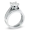 Thumbnail Image 2 of Previously Owned - 1-1/4 CT. T.W. Princess-Cut Quad Diamond Bridal Set in 14K White Gold