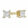 Thumbnail Image 1 of Previously Owned - 1/10 CT. T.W. Princess-Cut Diamond Solitaire Stud Earrings in 14K Gold (I-J/I2-I3)