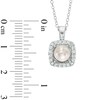 Thumbnail Image 2 of Previously Owned-6.5-7.0mm Freshwater Cultured Pearl and Lab-Created White Sapphire Pendant in Sterling Silver