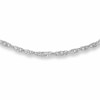 Thumbnail Image 1 of Previously Owned - 1.5mm Singapore Chain Necklace in 10K White Gold - 20&quot;