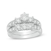 Thumbnail Image 1 of Previously Owned - 2 CT. T.W. Diamond Three Stone Bridal Set in 14K White Gold