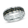 Thumbnail Image 0 of Previously Owned - Men's 9.0mm Black Carbon Fiber Comfort Fit Stainless Steel Wedding Band