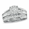 Thumbnail Image 1 of Previously Owned - 1 CT. T.W. Framed Diamond Bridal Set in 14K White Gold