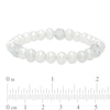 Thumbnail Image 2 of Previously Owned-6.0-8.0mm Freshwater Cultured Pearl and Crystal Strand Necklace, Bracelet and Drop Earrings Set in Sterling Silver
