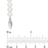 Thumbnail Image 4 of Previously Owned-6.0-8.0mm Freshwater Cultured Pearl and Crystal Strand Necklace, Bracelet and Drop Earrings Set in Sterling Silver