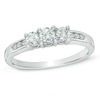 Thumbnail Image 1 of Previously Owned - 1/2 CT. T.W. Diamond Past Present Future® Ring in 14K White Gold