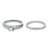 Thumbnail Image 3 of Previously Owned - 1/2 CT. T.W. Princess-Cut Diamond Bridal Set in 14K White Gold