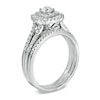 Thumbnail Image 2 of Previously Owned - 3/4 CT. T.W. Diamond Double Frame Bridal Set in 14K White Gold