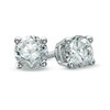 Thumbnail Image 1 of Previously Owned - 1/3 CT. T.W. Diamond Solitaire Stud Earrings in 14K White Gold